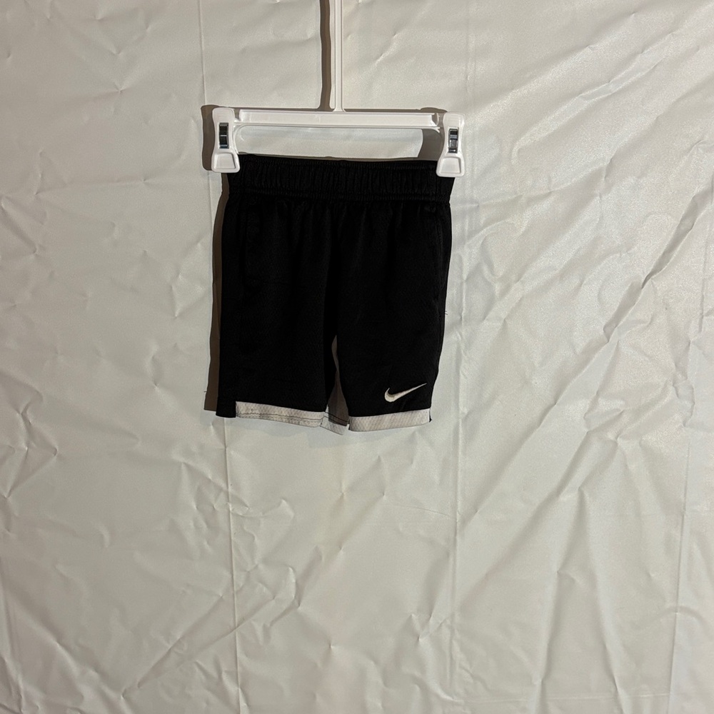 Nike Kids Black and White Shorts
